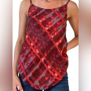 Cabi Women Cherish Top Red Tank Blouse Style# 3086 Adjustable Straps M